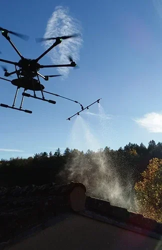 entretien nettoyage toiture Drone R Solutions